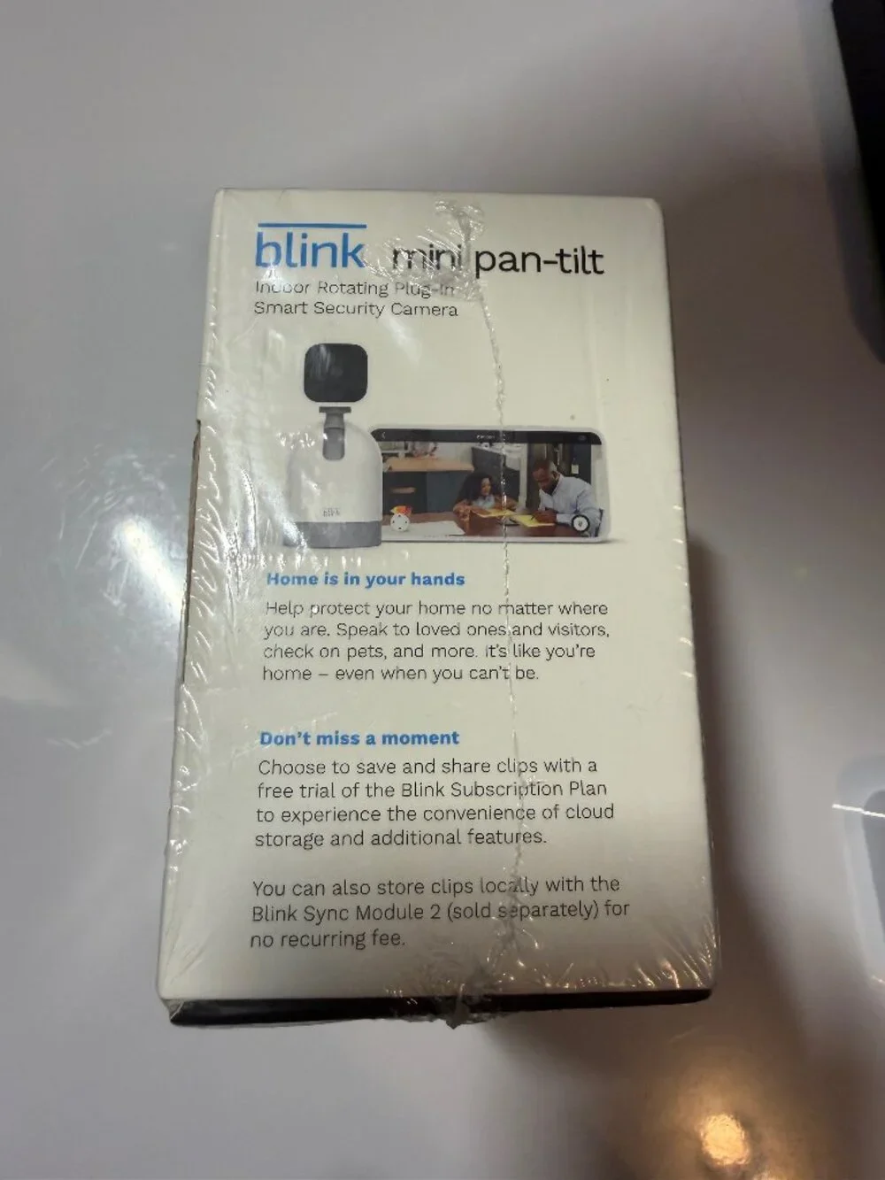 Blink Mini Pan-Tilt Camera (new) and Sync Module (used)